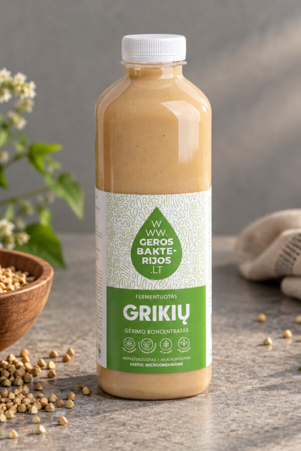 Fermentuotas grikių gėrimo koncentratas 0.75L