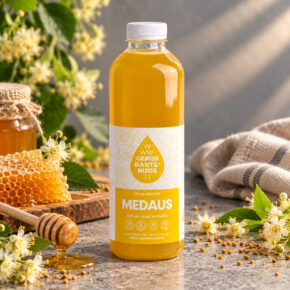 Fermentuotas Medaus su ciberžole gėrimo koncentratas 0.75 L