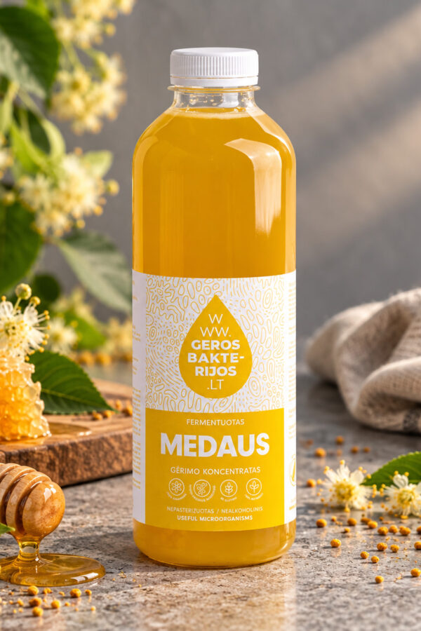 Fermentuotas Medaus su ciberžole gėrimo koncentratas 0.75 L